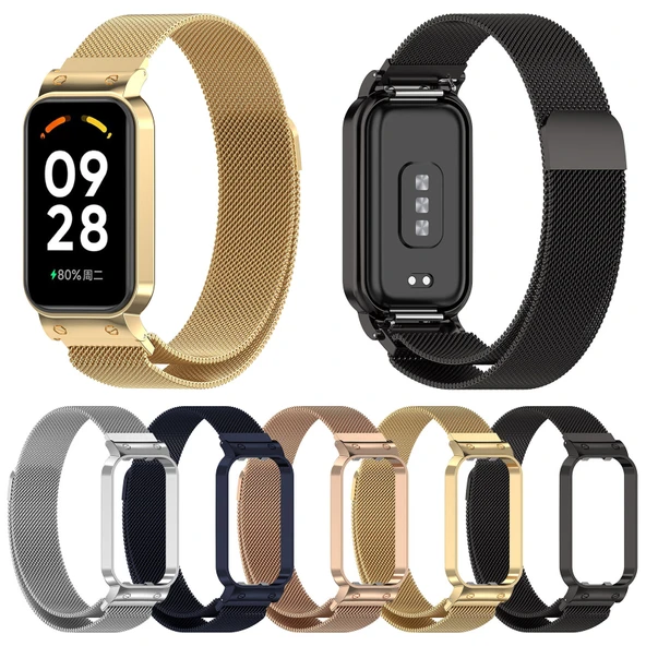 Xiaomi Redmi Band 2 Milan Metal Saat Kayışı Siyah - 5