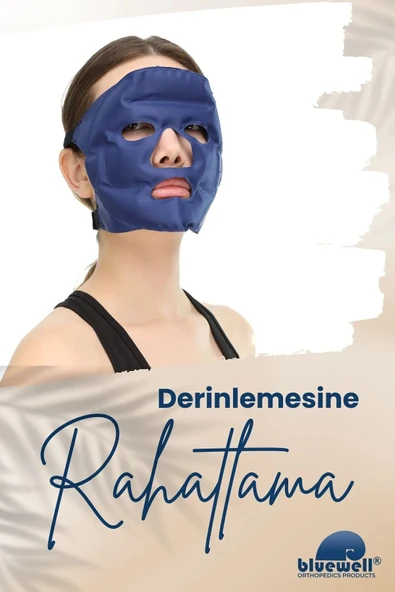 Bluewell TermoJel Yüz Maskesi - Sıcak ve Soğuk Kompres - Yeniden Kullanılabilir - 4