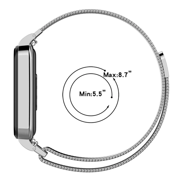 Xiaomi Redmi Band 2 Milan Metal Saat Kayışı Siyah - 7