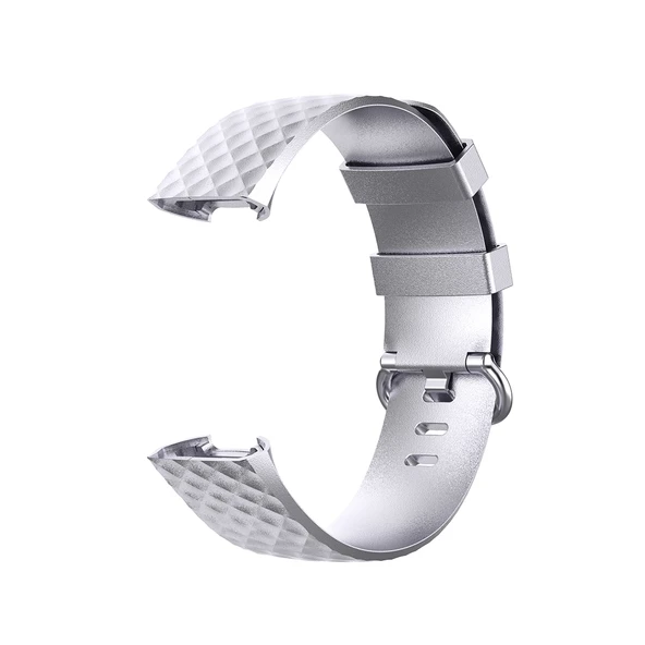 Fitbit Charge 3 SE 3 4 Uyumlu Gri TPU Kayış S Beden - 3
