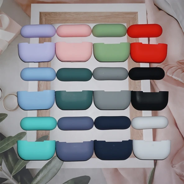 AirPods Pro 2 Uyumlu Silikon Koruyucu Kılıf Lavanta Gri - 3