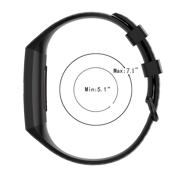 Fitbit Charge 3 SE 3 4 Uyumlu Gri TPU Kayış S Beden - 5