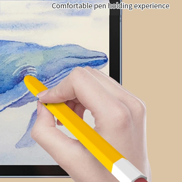 Samsung Galaxy Tab S7 S7 Plus S8 S8 Plus Uyumlu Pembe Silikon Stylus Kalem Kılıfı - 2