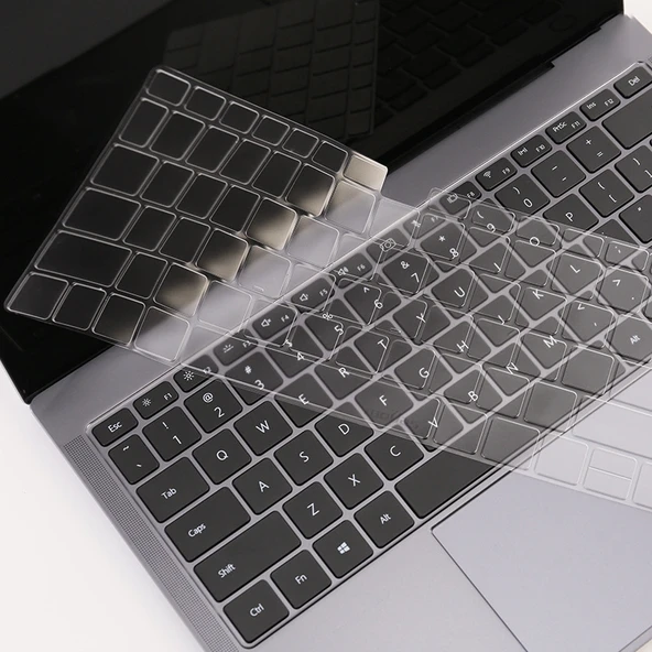 Huawei MateBook D 156 inç Şeffaf Toz Geçirmez TPU Laptop Klavye Koruyucu Film - 3