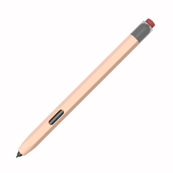 Samsung Galaxy Tab S7 S7 Plus S8 S8 Plus Uyumlu Pembe Silikon Stylus Kalem Kılıfı