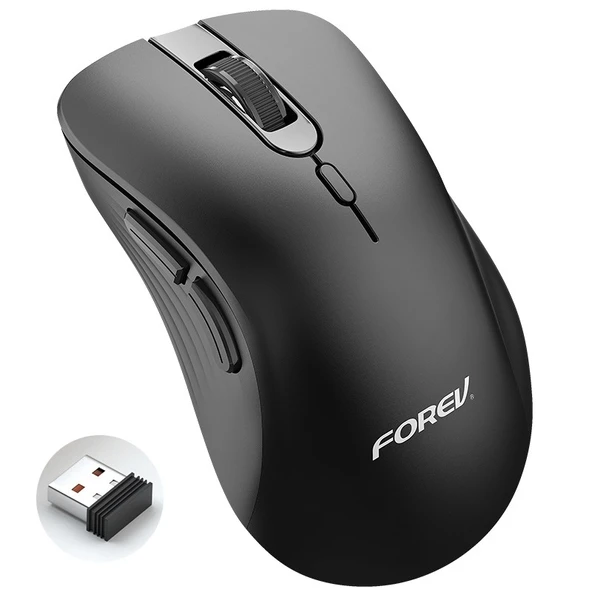 FOREV FV-G200 Kablosuz Ergonomik Dikey Yan Butonlu Mouse Siyah