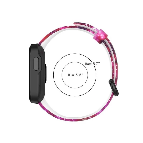 Xiaomi Mi Band 7 Pro Silikon Saat Kayışı Kamuflaj Gri - 3