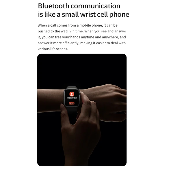 Watch 8 Max 1.85 İnç Kablosuz Şarj Bluetooth Arama NFC Akıllı Saat Gri - 9