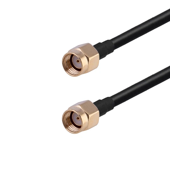 20cm RP-SMA Erkekten RP-SMA Erkek RG174 RF Koaksiyel Adaptör Kablosu - 2