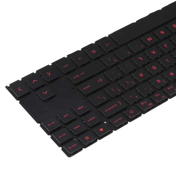 HP OMEN 15 EN 15 EK Modeli Için ABD Versiyonu Arkadan Aydınlatmalı ve İşaretleyicili Klavye - 4