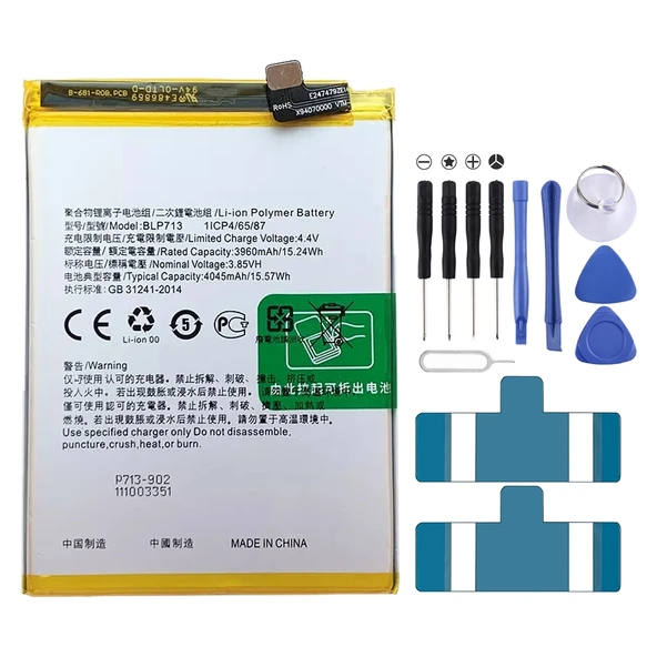 Realme X Lite ve Realme 3 Pro Uyumlu BLP713 4045 mAh Li-Polimer Batarya