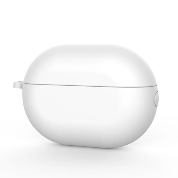 Huawei FreeBuds Pro Silikon Koruyucu Kılıf Beyaz Mandalsız - 1