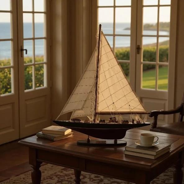 DENİZCİLİK GRUBU-Vietnam Gemiler-ENDEAVOUR-60x11x78 CM-JYT0001P-60 - Resim 4