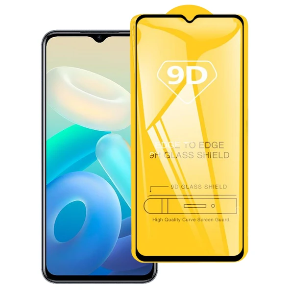 Vivo Y77 Y77e Y77e t1 Uyumlu 9D Tam Kaplama Temperli Cam Ekran Koruyucu