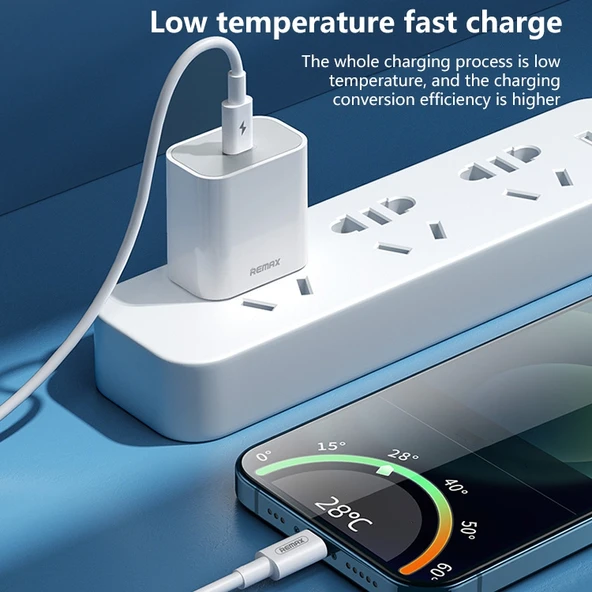 REMAX RP-U79 Hız Serisi 20W USB-C Çoklu Uyumluluk Hızlı Şarj Cihazı EU Fiş Beyaz - 4
