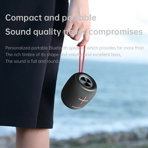 Sanag M11 IPX7 Su Geçirmez Taşınabilir Mini Bluetooth Hoparlör Siyah - 5