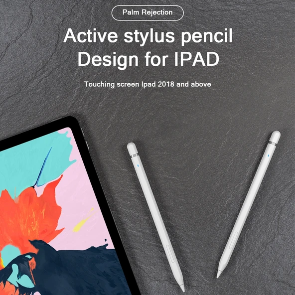 JD50 Bluetooth Aktif Stylus Kalem iPad 2018 ve Sonrası için Avuç İzi Engelleme Özellikli - 2
