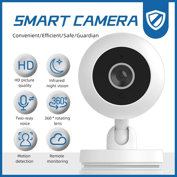 A2 1080P HD WiFi Akıllı Gözetim Kamerası Gece Görüşlü - 2
