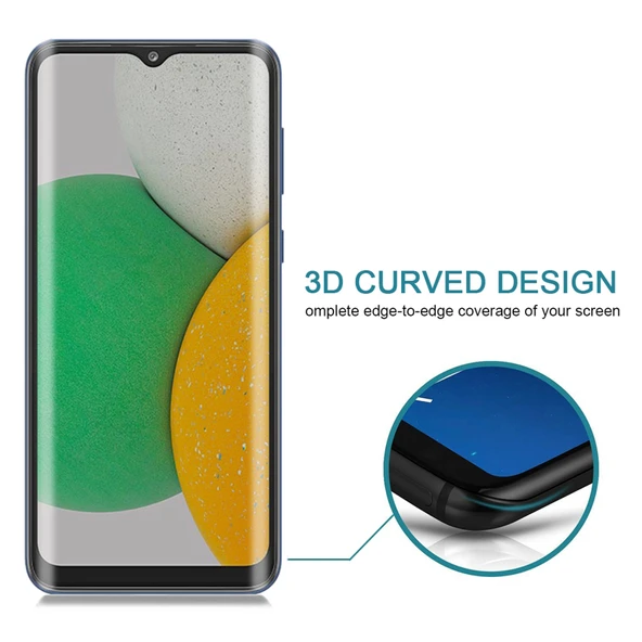 Samsung Galaxy A03 Core Tam Kaplama Gizlilikli Temperli Cam Ekran Koruyucu - 4