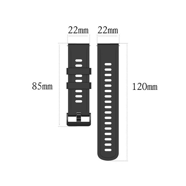 Xiaomi Watch S1 Active ve Watch Color 2 Uyumlu Turuncu Silikon Saat Kayışı - 6