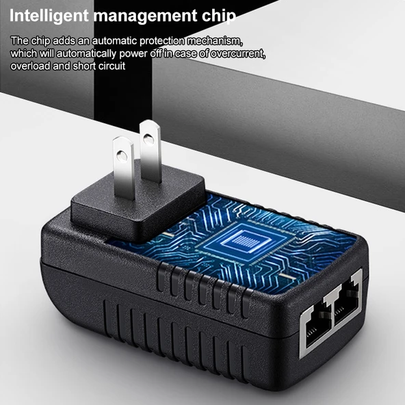 48V 0.5A Router AP Kablosuz POE LAD Güç Adaptörü EU Fiş - 4