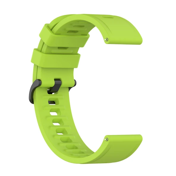 Xiaomi Watch S1 Active ve Watch Color 2 Uyumlu Limon Yeşili Silikon Saat Kayışı - 3