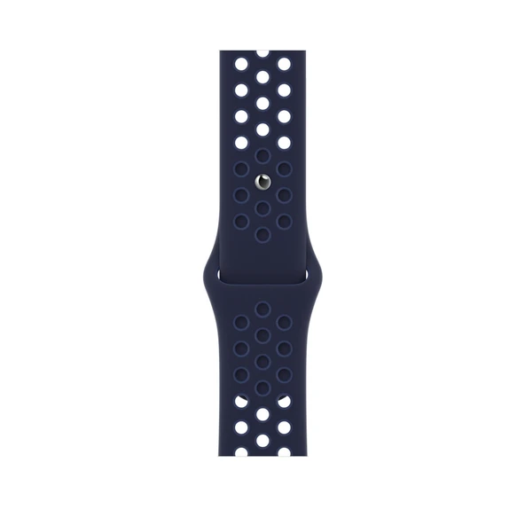 Apple Watch Spor Silikon Kordon 38mm 40mm 41mm Gece Yarısı Lacivert - 2