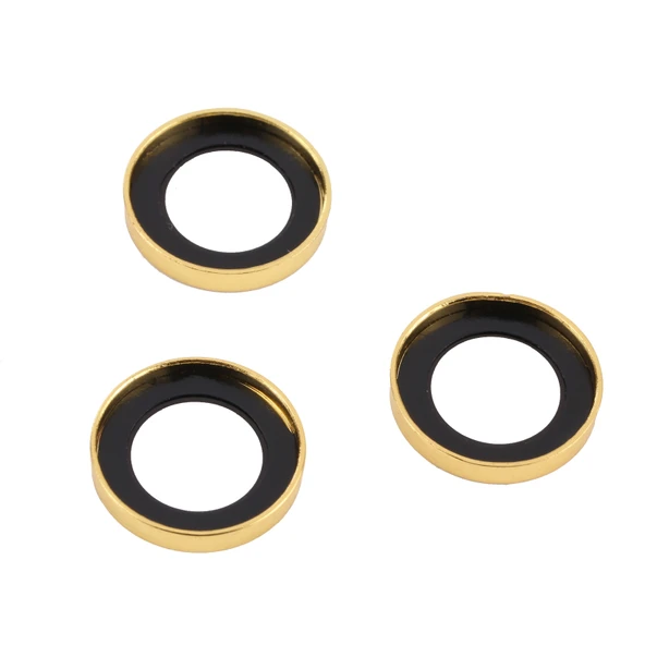 iPhone 12 Pro Max Kamera Lens Koruyucu Halkası 9H Sertlik Altın - 3