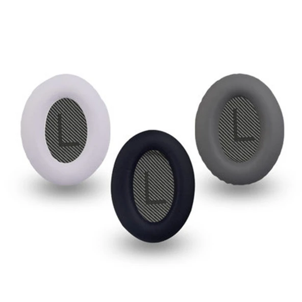 BOSE QC35 Uyumlu Siyah Taklit Deri Yumuşak Kulaklık Kulak Pedi Çift - 4