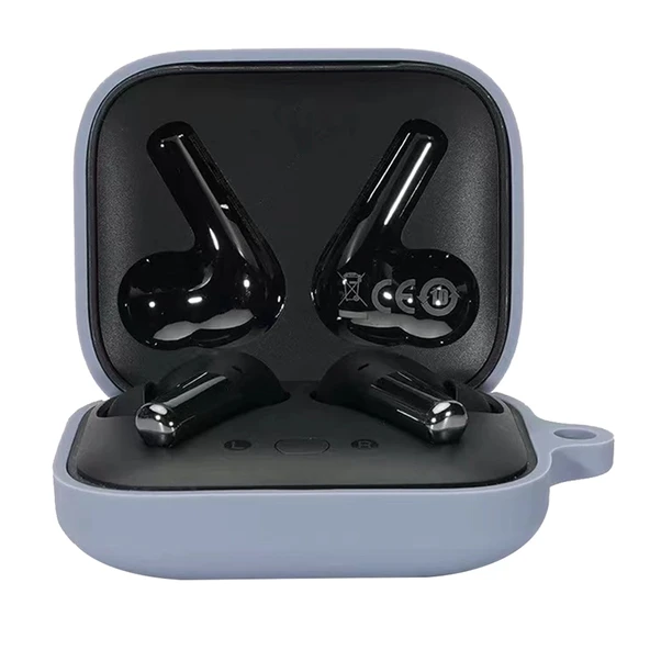 OnePlus Buds Pro Silikon Düşme Önleyici Kablosuz Kulaklık Koruyucu Kılıf Açık Mavi