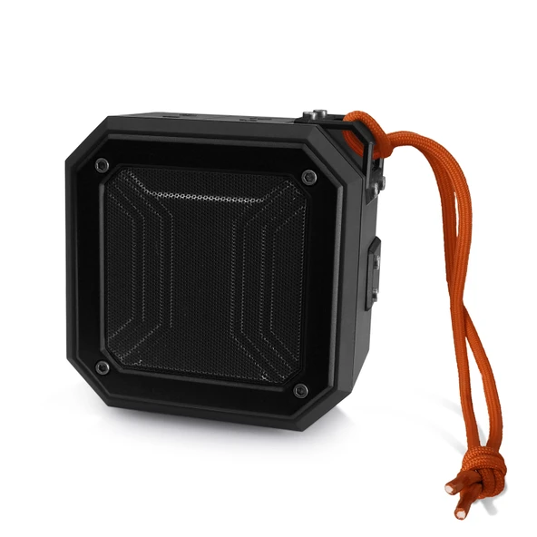 New Rixing NR-103 Mini TWS Bluetooth Hoparlör Siyah Askılı - 2