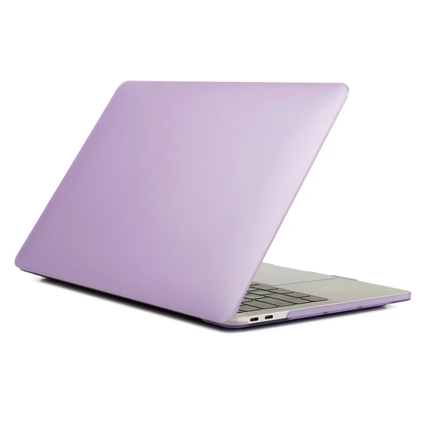 MacBook Pro 16.2 inç A2485 2021 2023 Uyumlu Mor Mat Laptop Koruyucu Kılıf