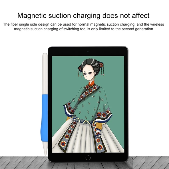 Apple Pencil 1 ve 2 Uyumlu Siyah Silikon Koruyucu Kapak - 3