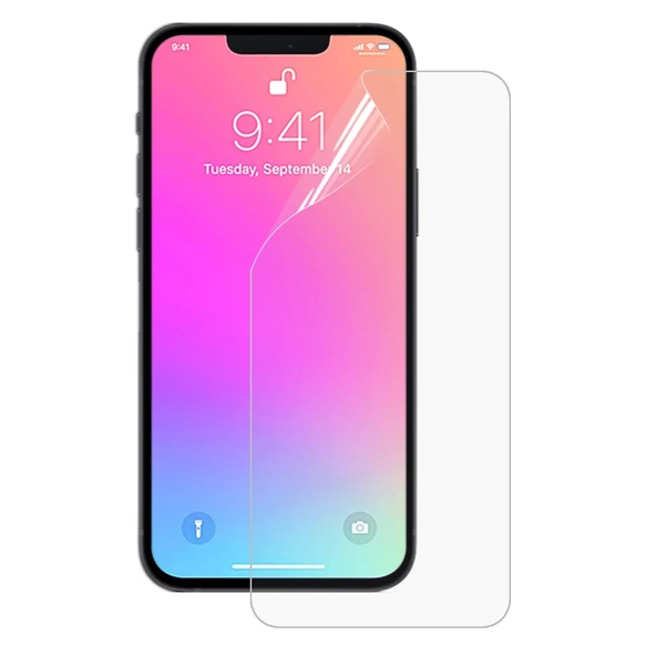 iPhone 13 ve 13 Pro Uyumlu 25 Adet Tam Ekran Patlamaya Dayanıklı Hidrojel Ekran Koruyucu - 2