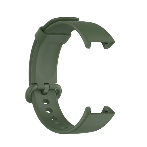 Xiaomi Mi Watch Lite Redmi Watch Silikon Saat Kayışı Koyu Yeşil Tek Boy - 3
