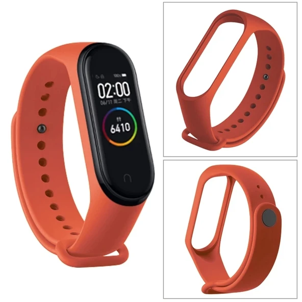 Xiaomi Mi Band 6 Uyumlu Silikon Saat Kayışı Gece Mavisi - 5