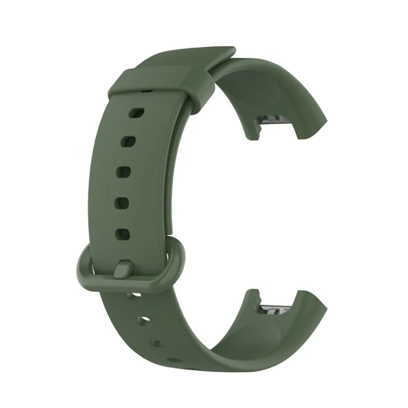 Xiaomi Mi Watch Lite Redmi Watch Silikon Saat Kayışı Koyu Yeşil Tek Boy
