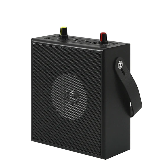 K10 10W Bluetooth 50 Taşınabilir El Tipi Kare Dans Bluetooth Hoparlör Siyah