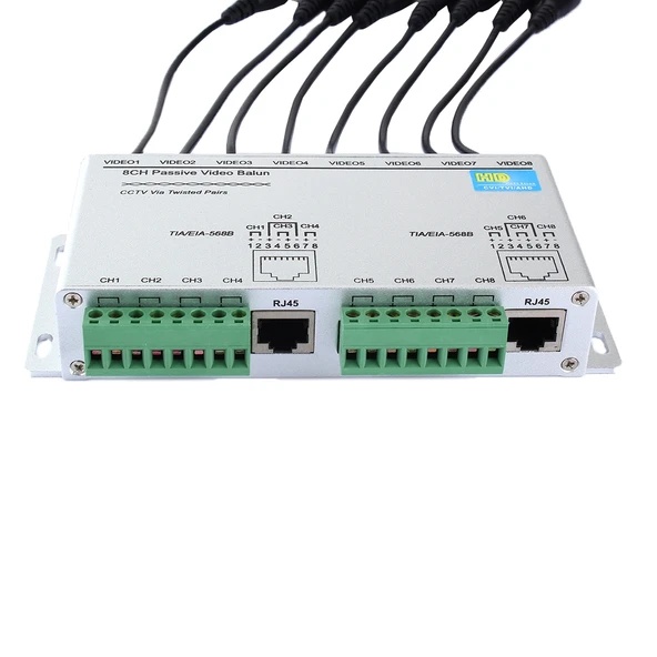 HD208F Model 8 Kanal Pasif Video Balun HD-CVI TVI AHD Uyumlu - 4