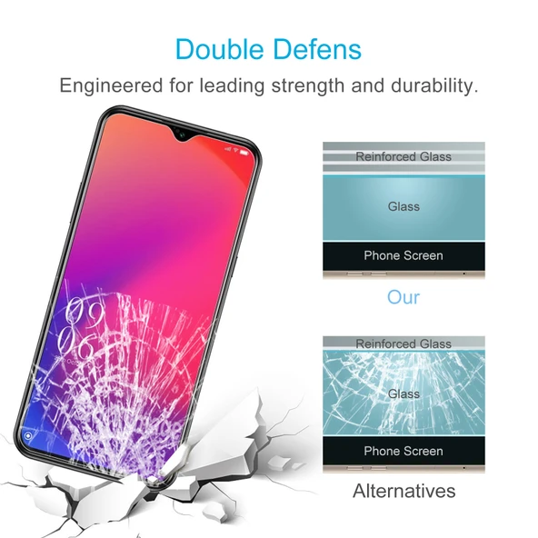 Doogee X95 ve X95 Pro Uyumlu 10lu 0.26mm 9H 2.5D Temperli Cam Ekran Koruyucu - 5