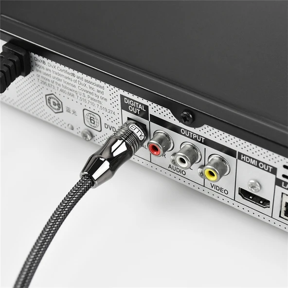 EMK Dijital Ses Kablosu Toslink Mini Toslink 3.5mm 2 Metre - 9