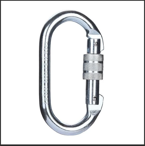 Otomatik Kilitli Oval Çelik Karabina CE Belgeli - 2