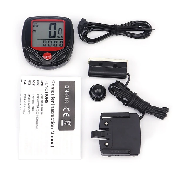 Su Geçirmez 14 Fonksiyonlu Bisiklet Bilgisayarı LCD Hız ve Mesafe Ölçer Model SD-548B - 3