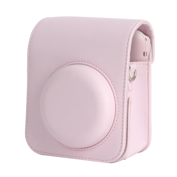 FUJIFILM Instax Mini 12 Deri Kamera Çantası Omuz Askılı Pembe - 4