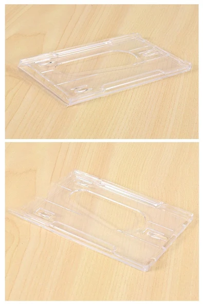 Şeffaf Kart Kılıfı Kimlik Ehliyet Kredi Kartı Koruyucu 1 Adet Pvc Plastik Kart Koruma Kabı - 2