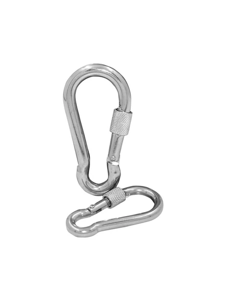 Karabina Kilitli Galvaniz Çelik 4x40 mm 2 Adet - 4
