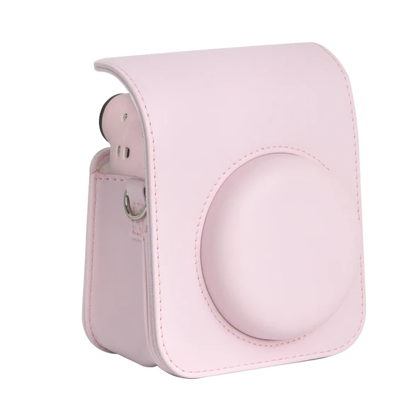 FUJIFILM Instax Mini 12 Deri Kamera Çantası Omuz Askılı Pembe - 2