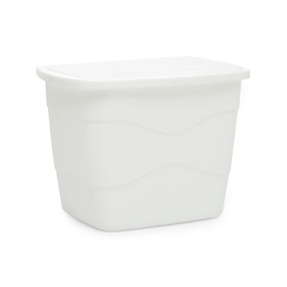 Dolap Kapağına Asılan Kapaklı Pratik Çöp Kovası - 2