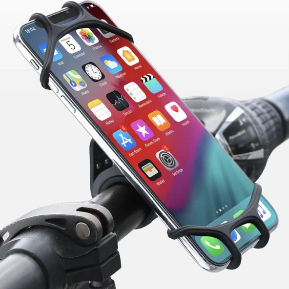 Ayarlanabilir Bebek Arabası Telefon Tutucu- Bisiklet Motosiklet Telefon Tutucu Silikon Aparat - 3
