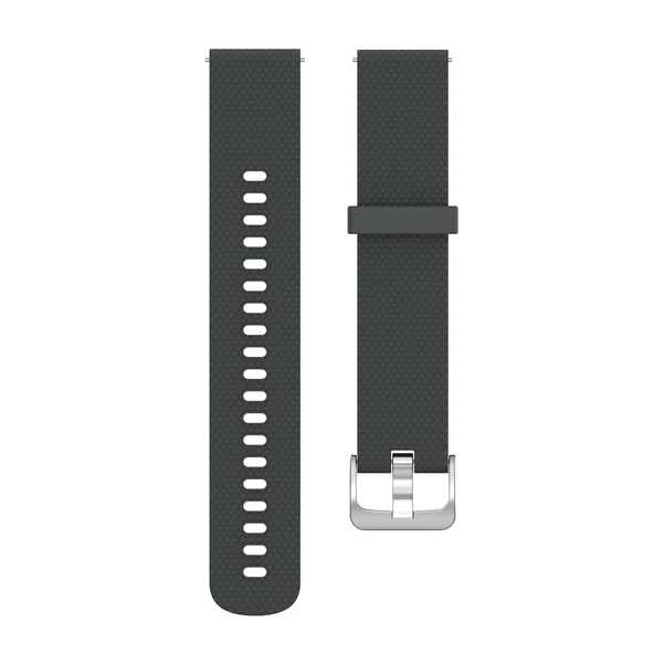 22mm Gri Dokulu Silikon Saat Kayışı Fossil Hybrid Smartwatch HR Erkek Gen 4 Explorist HR Spor Model - 2